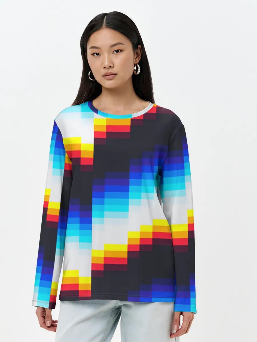 Women's long sleeve shirt. Cotton