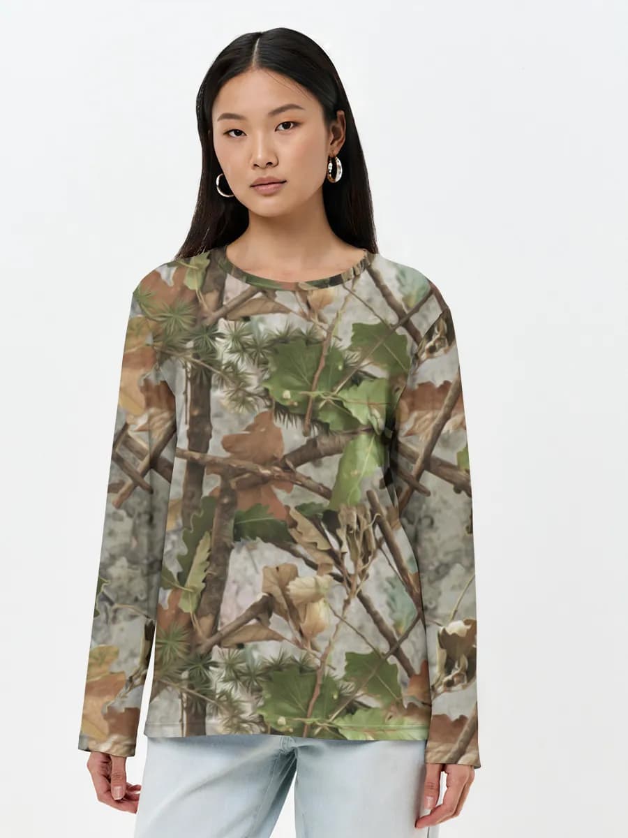 Women's long sleeve shirt. Cotton