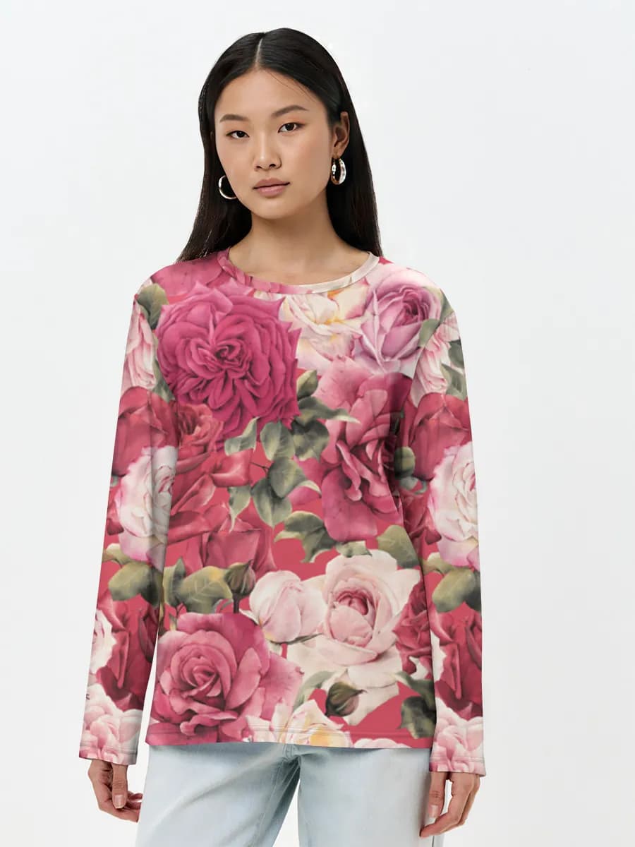 Women's long sleeve shirt. Cotton
