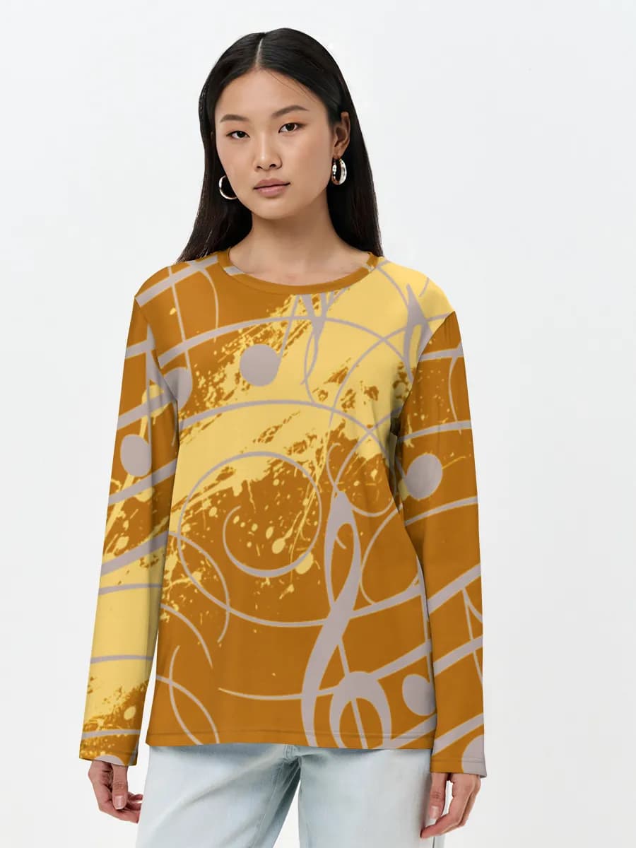 Women's long sleeve shirt. Cotton