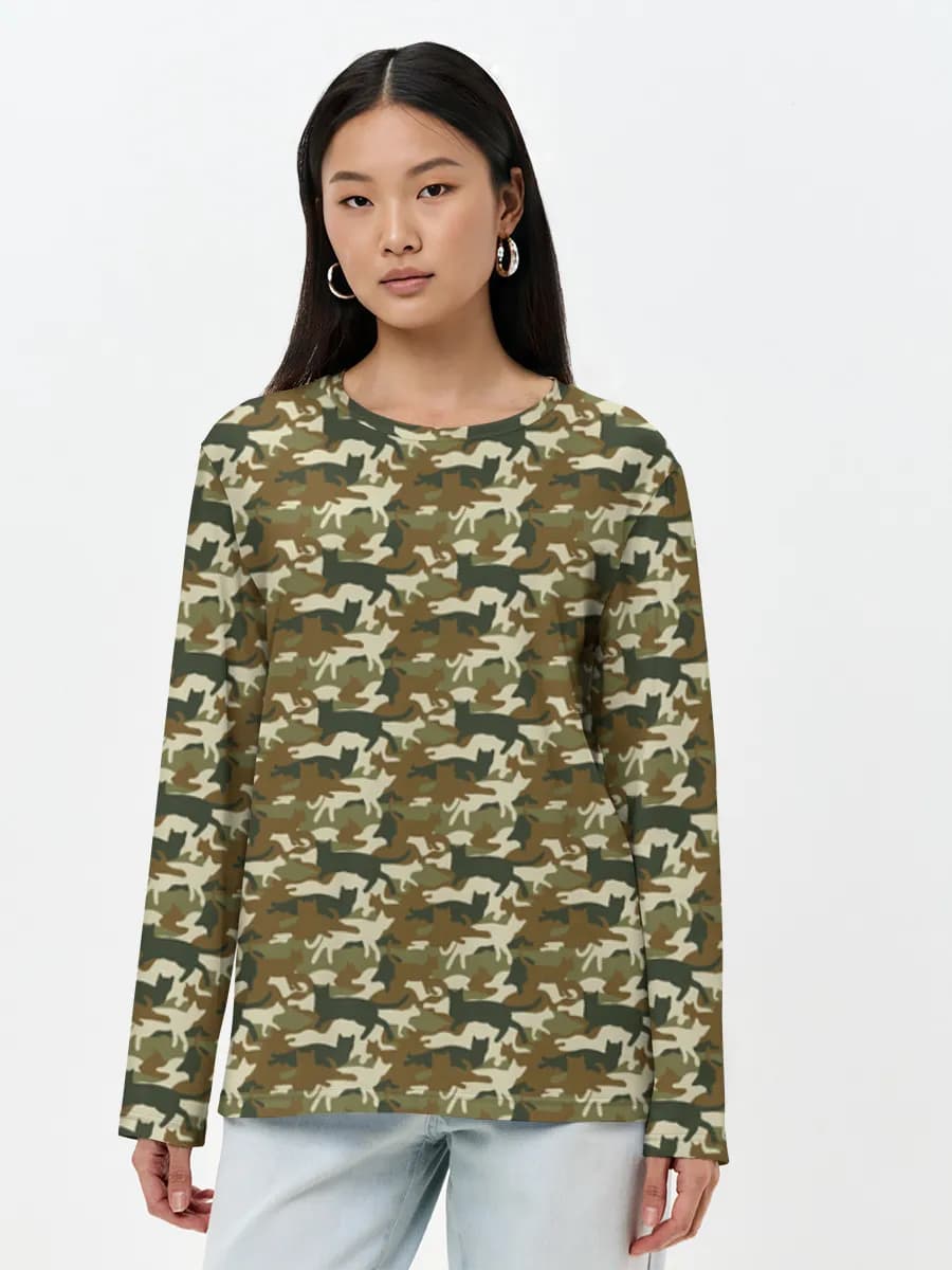 Women's long sleeve shirt. Cotton