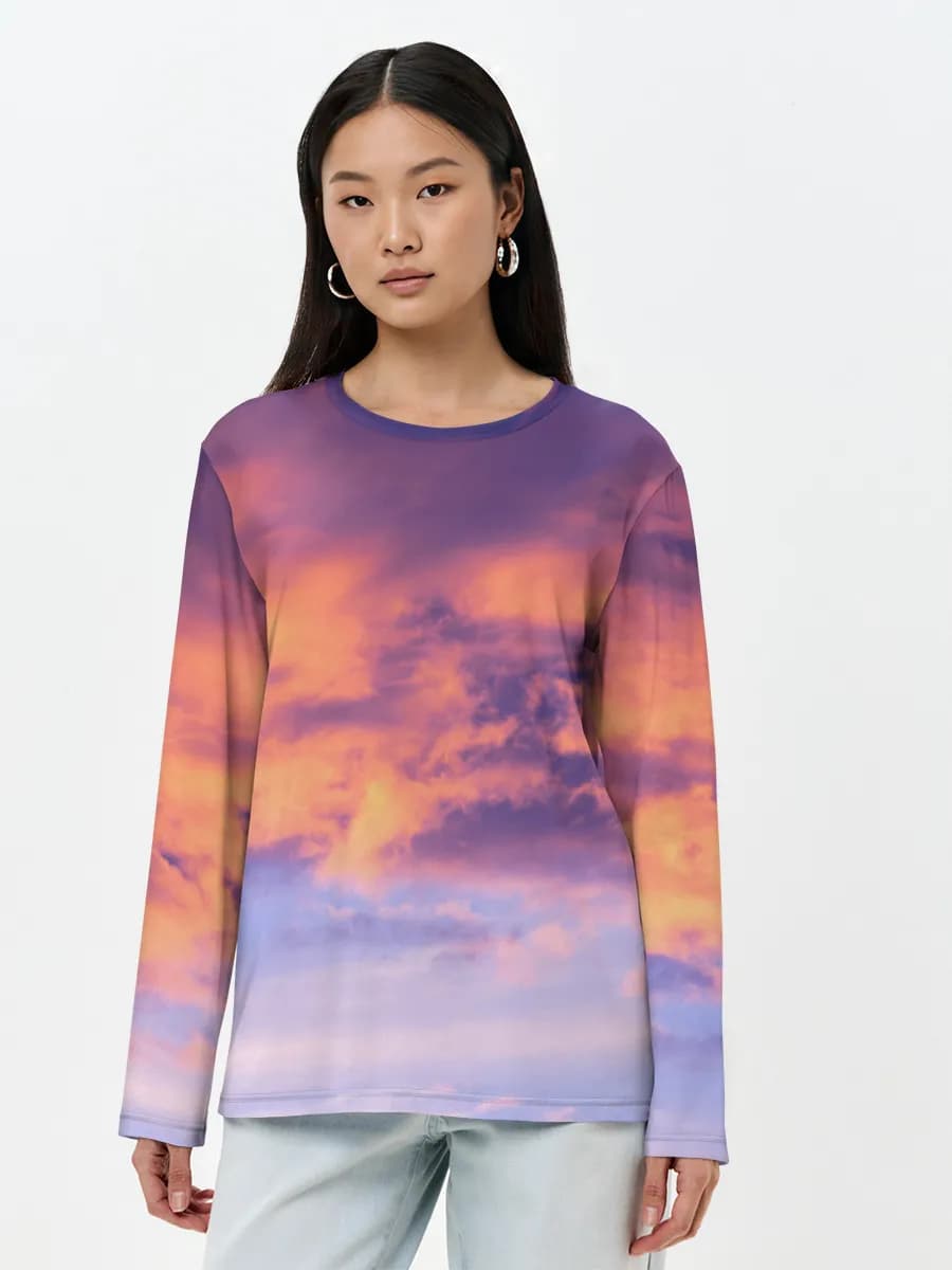 Women's long sleeve shirt. Cotton