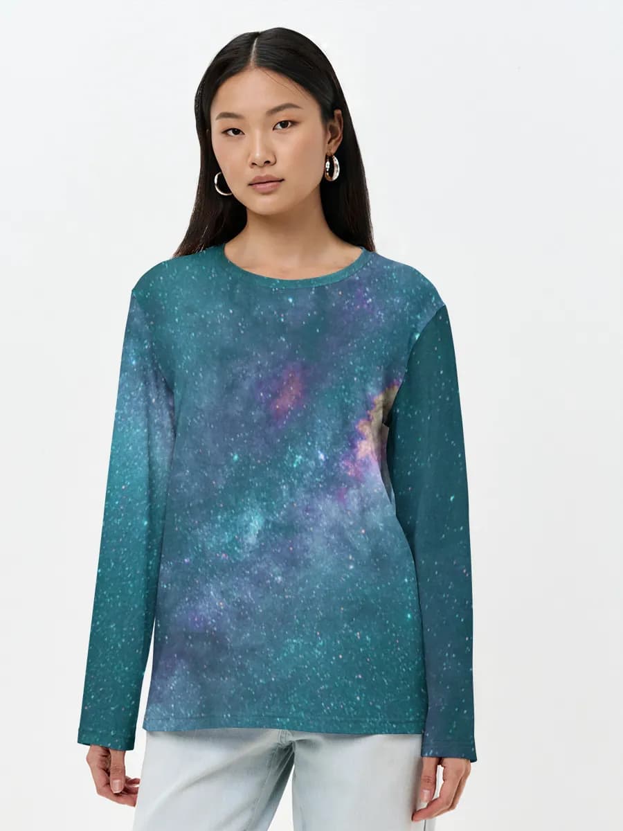 Women's long sleeve shirt. Cotton