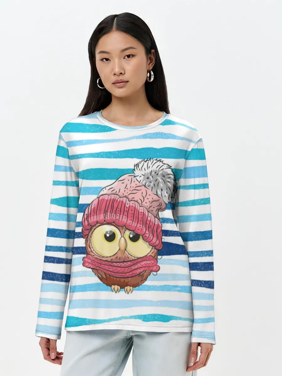 Women's long sleeve shirt. Cotton