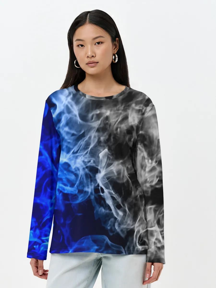 Women's long sleeve shirt. Cotton