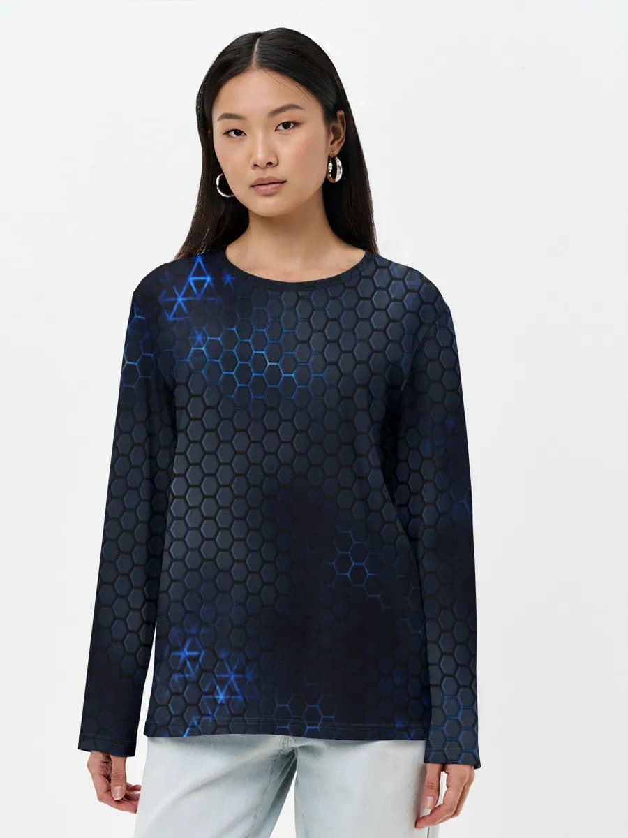 Women's long sleeve shirt. Cotton