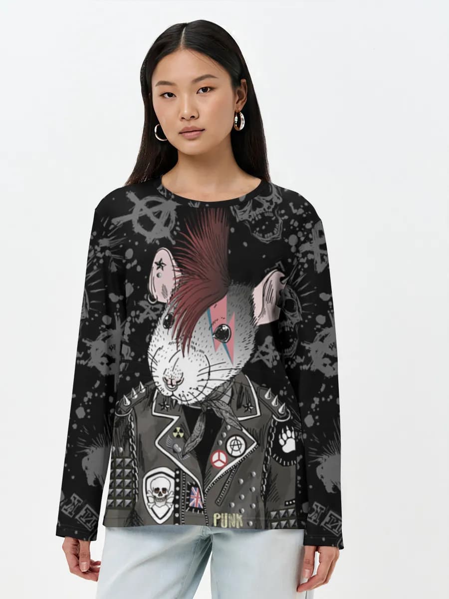 Women's long sleeve shirt. Cotton