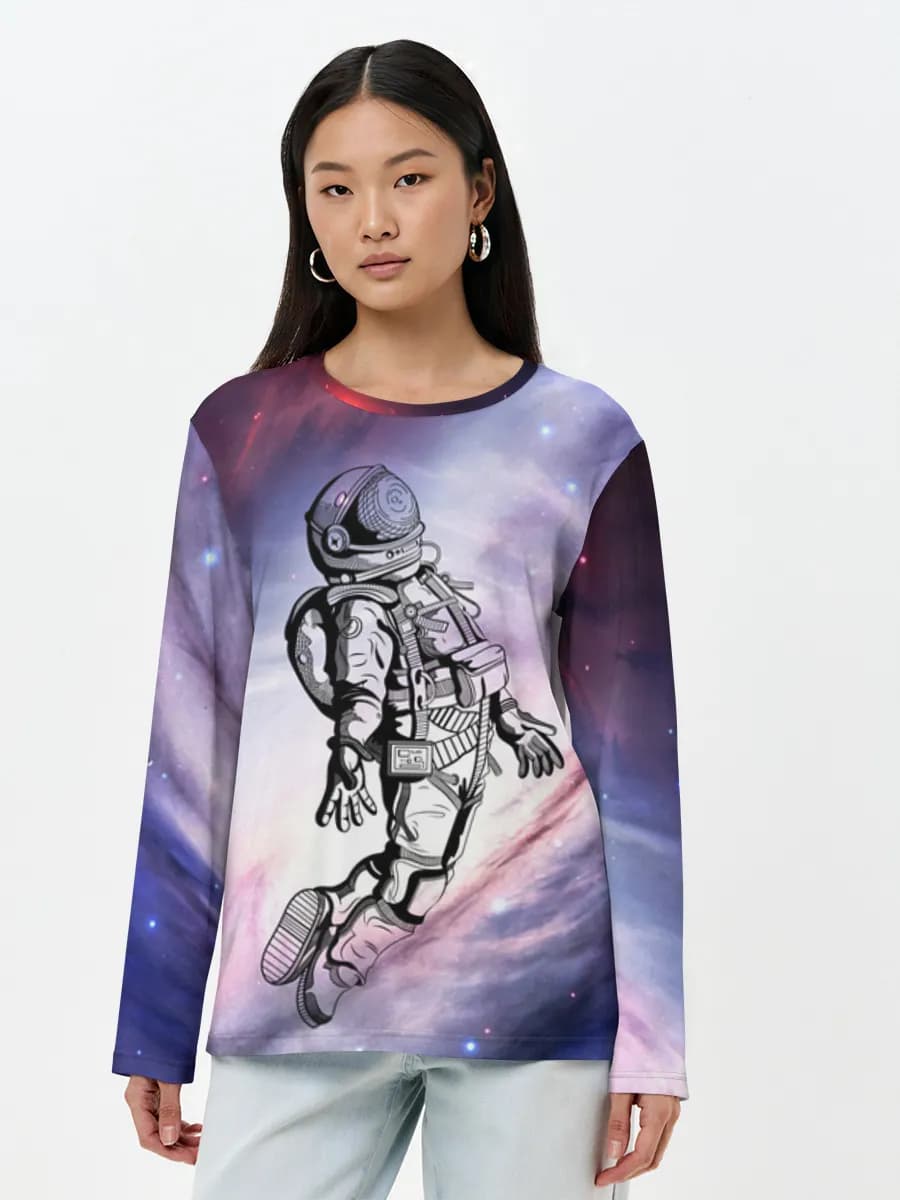 Women's long sleeve shirt. Cotton
