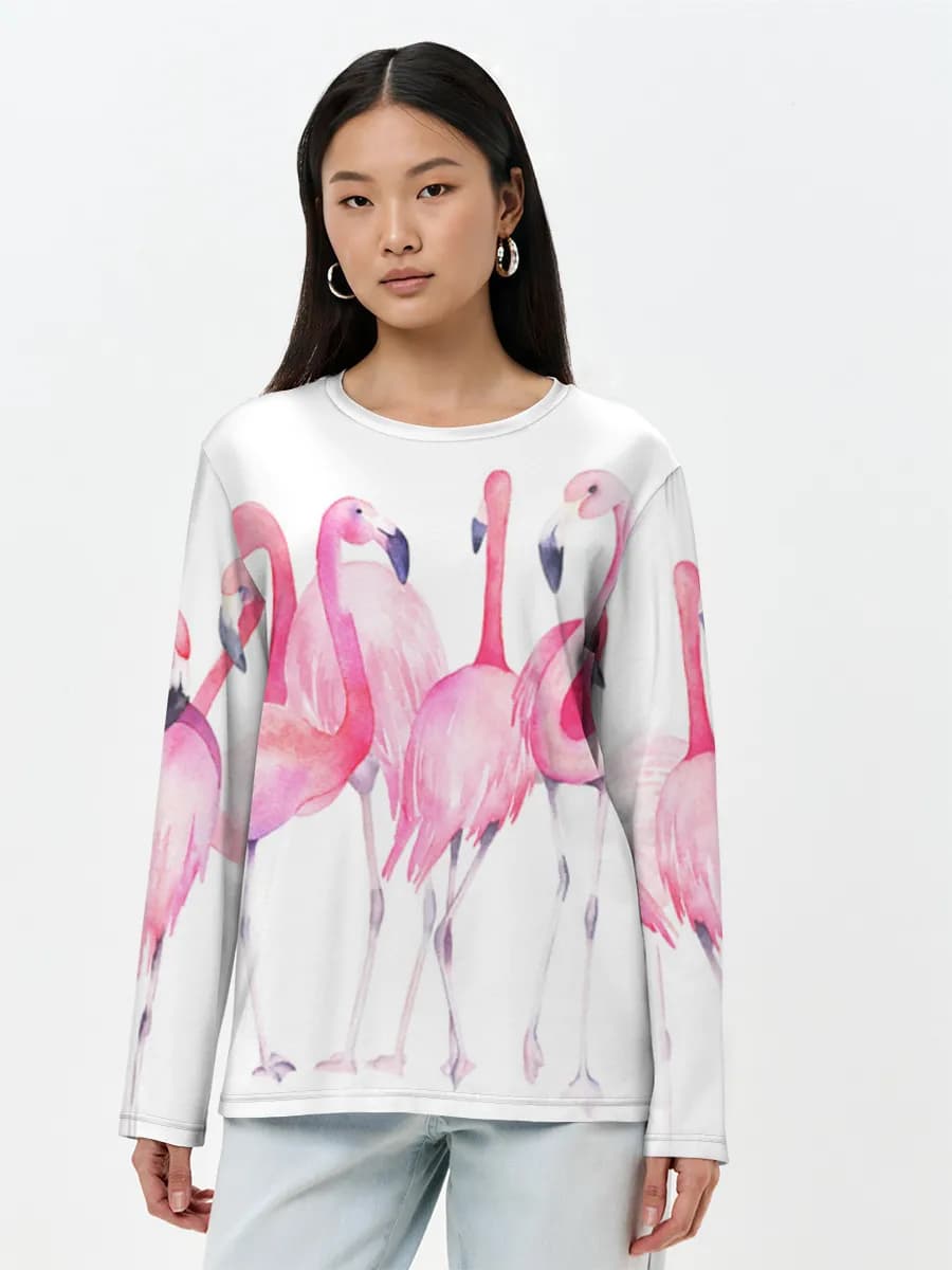 Women's long sleeve shirt. Cotton