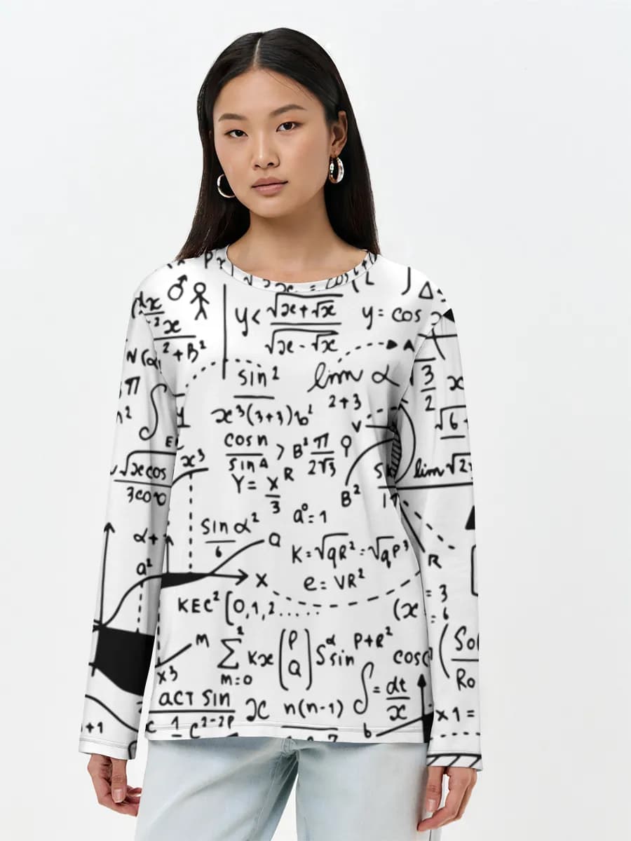 Women's long sleeve shirt. Cotton