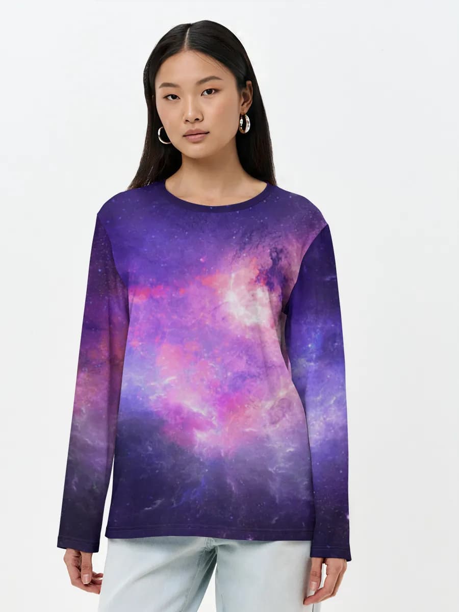 T-shirt Coton Manches Longues Femme