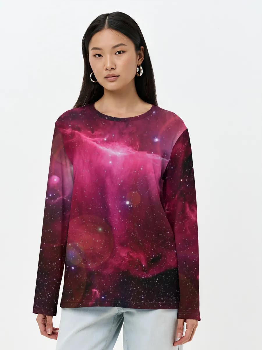 Women's long sleeve shirt. Cotton