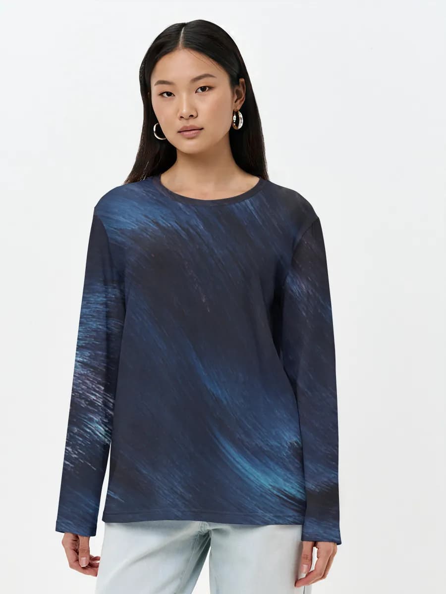 Women's long sleeve shirt. Cotton