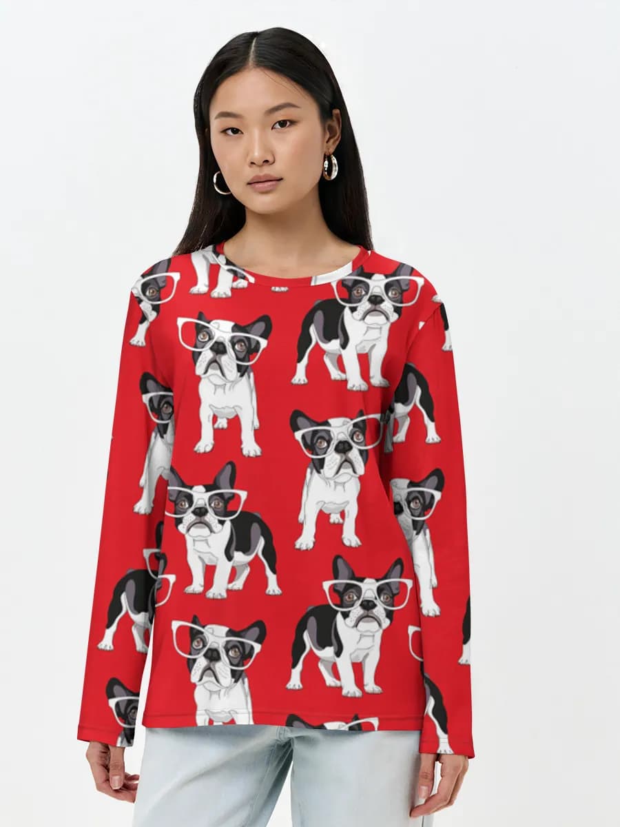Women's long sleeve shirt. Cotton