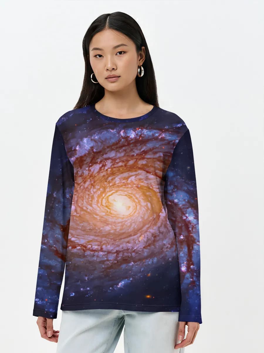 Women's long sleeve shirt. Cotton