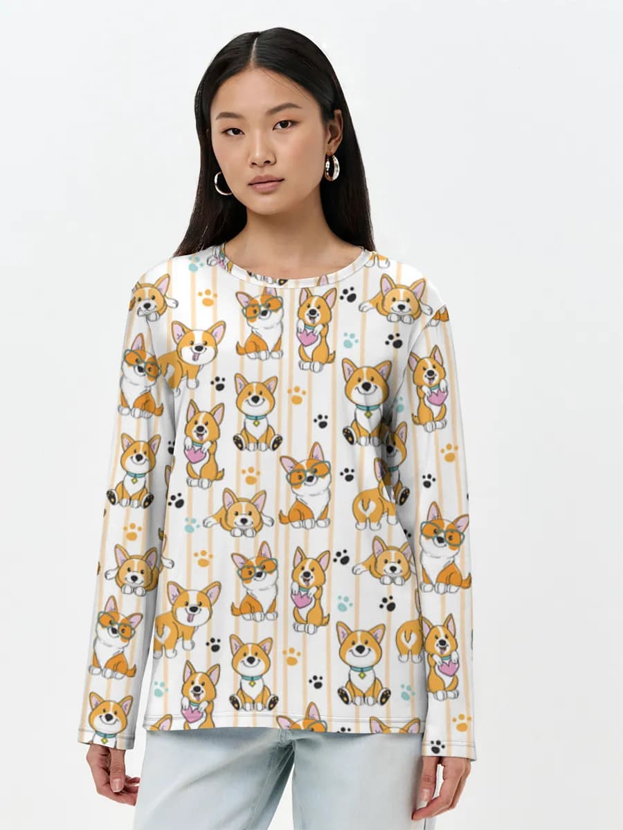 Women's long sleeve shirt. Cotton