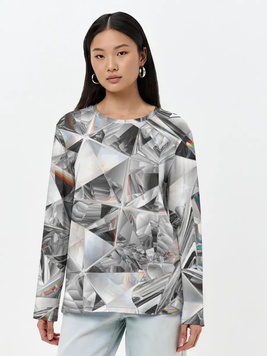 Women's long sleeve shirt. Cotton