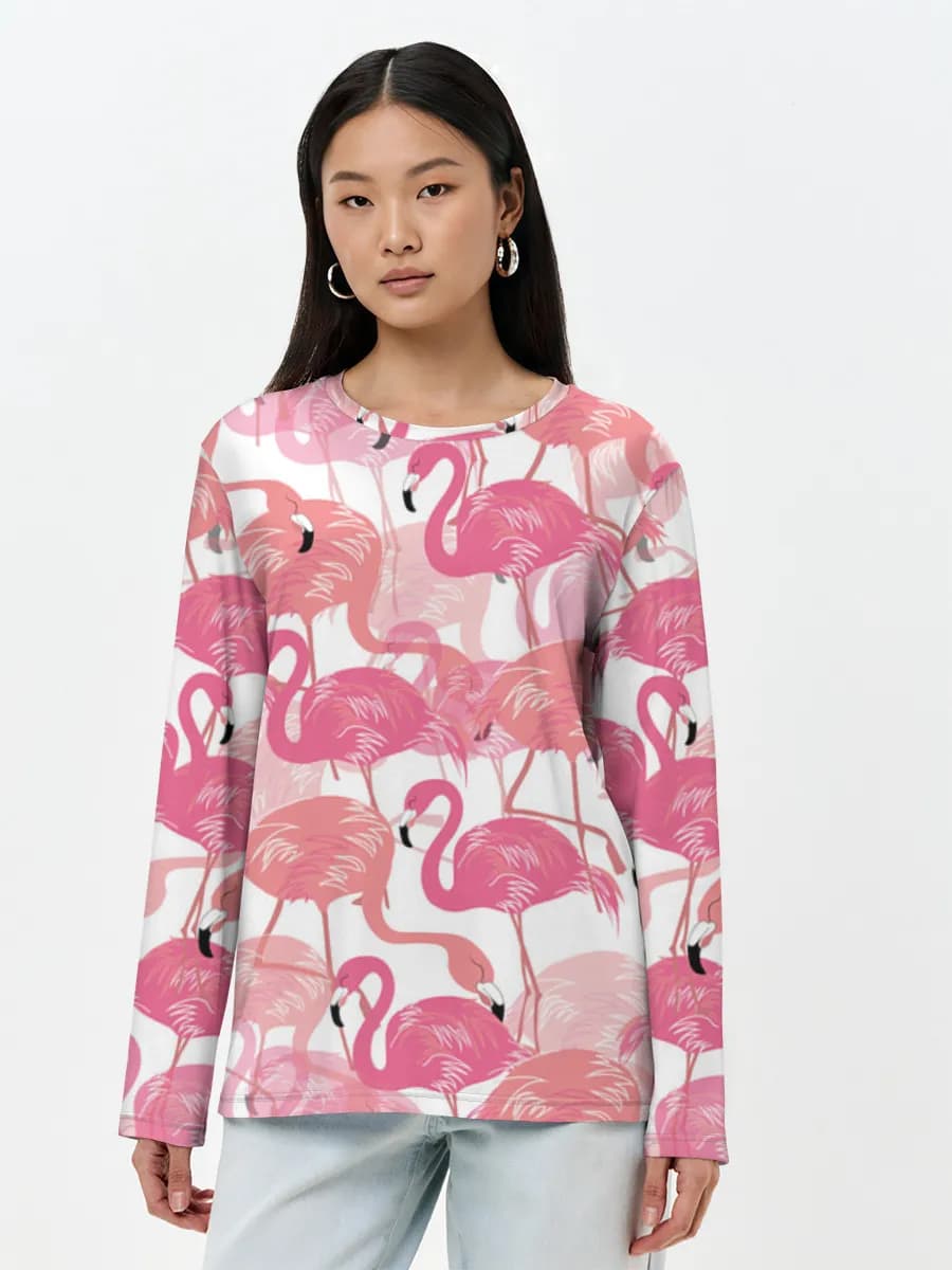 Women's long sleeve shirt. Cotton