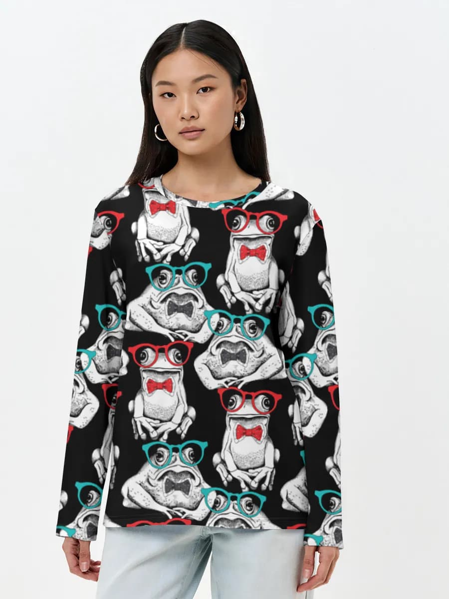 Women's long sleeve shirt. Cotton
