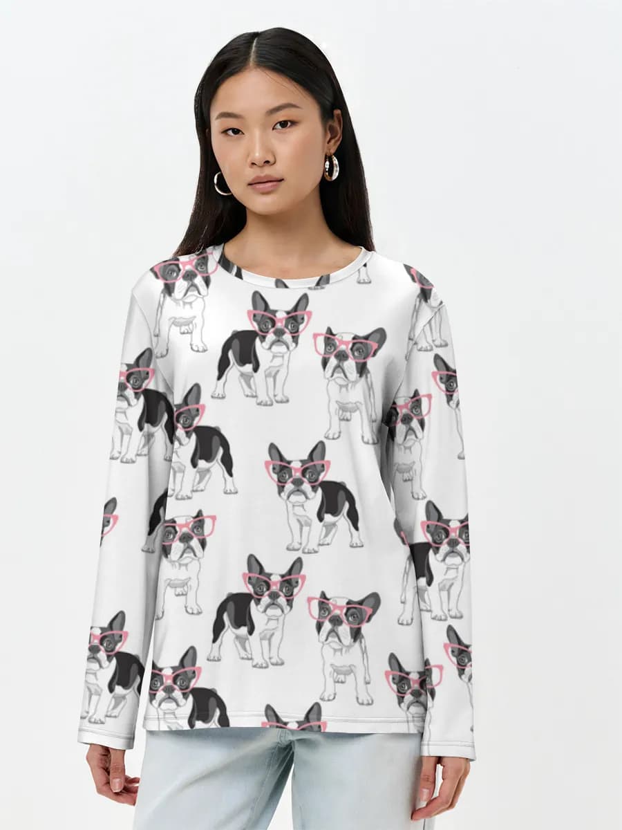 Women's long sleeve shirt. Cotton