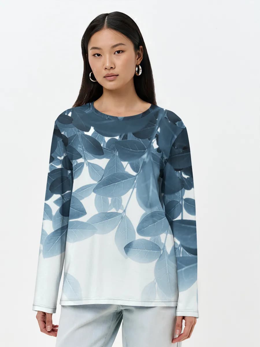 Women's long sleeve shirt. Cotton