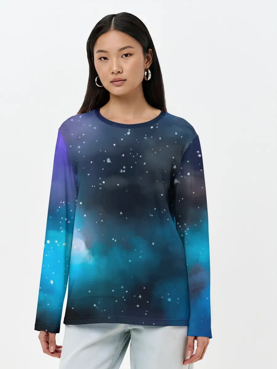 Women's long sleeve shirt. Cotton