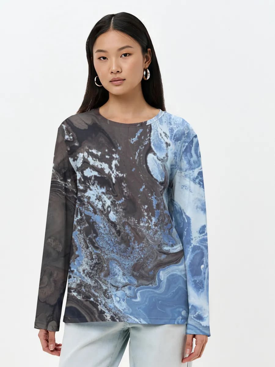 Women's long sleeve shirt. Cotton