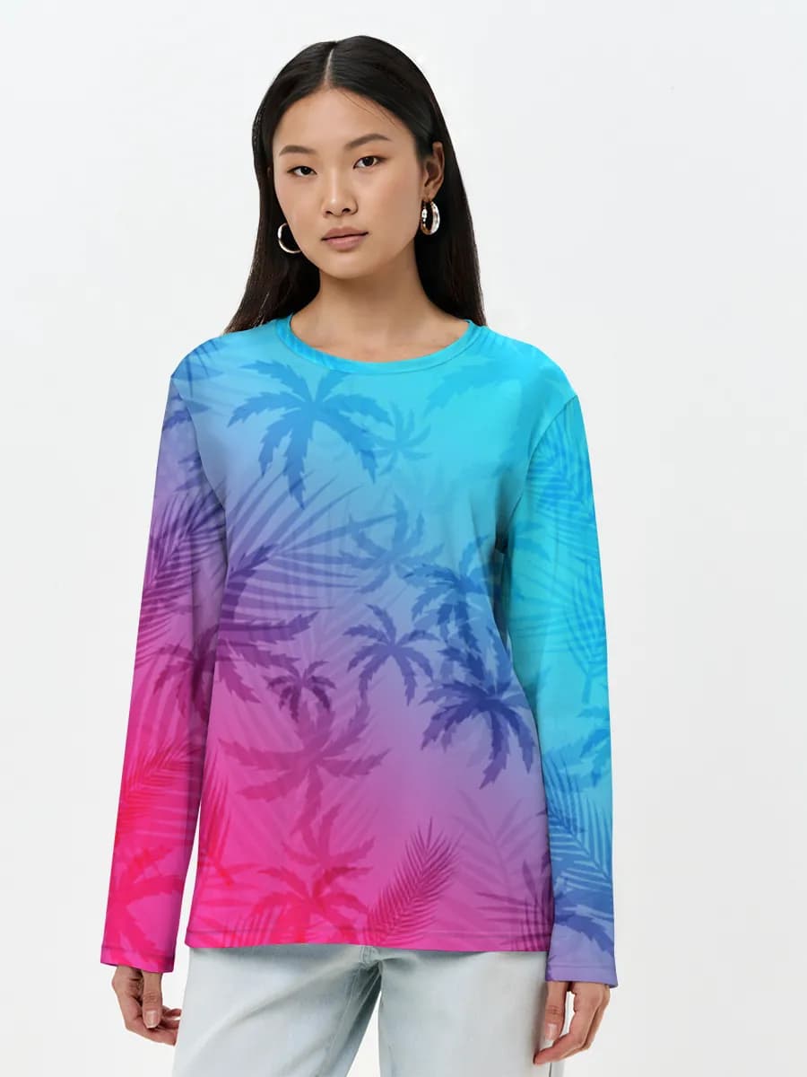 Women's long sleeve shirt. Cotton