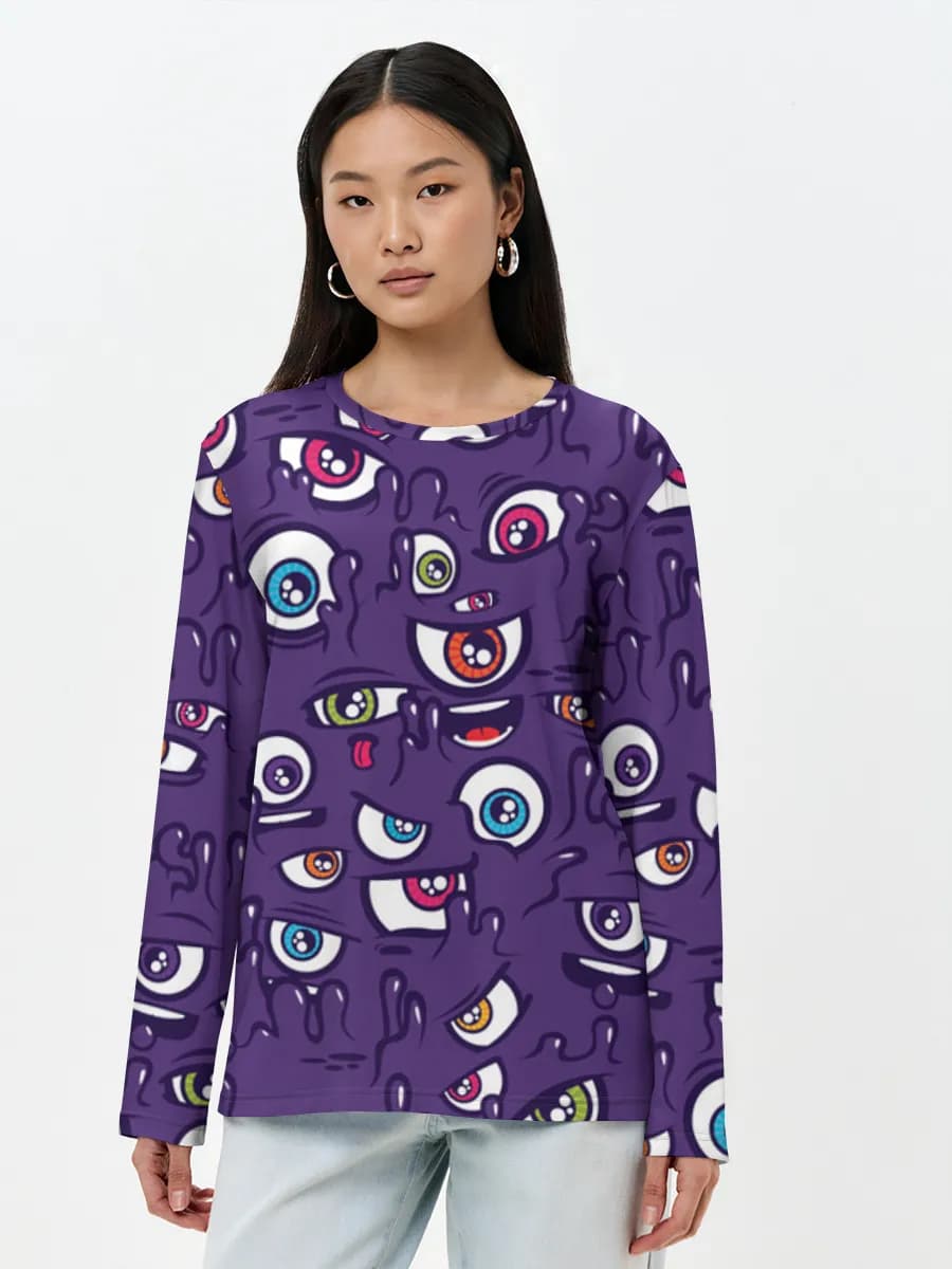 T-shirt Coton Manches Longues Femme