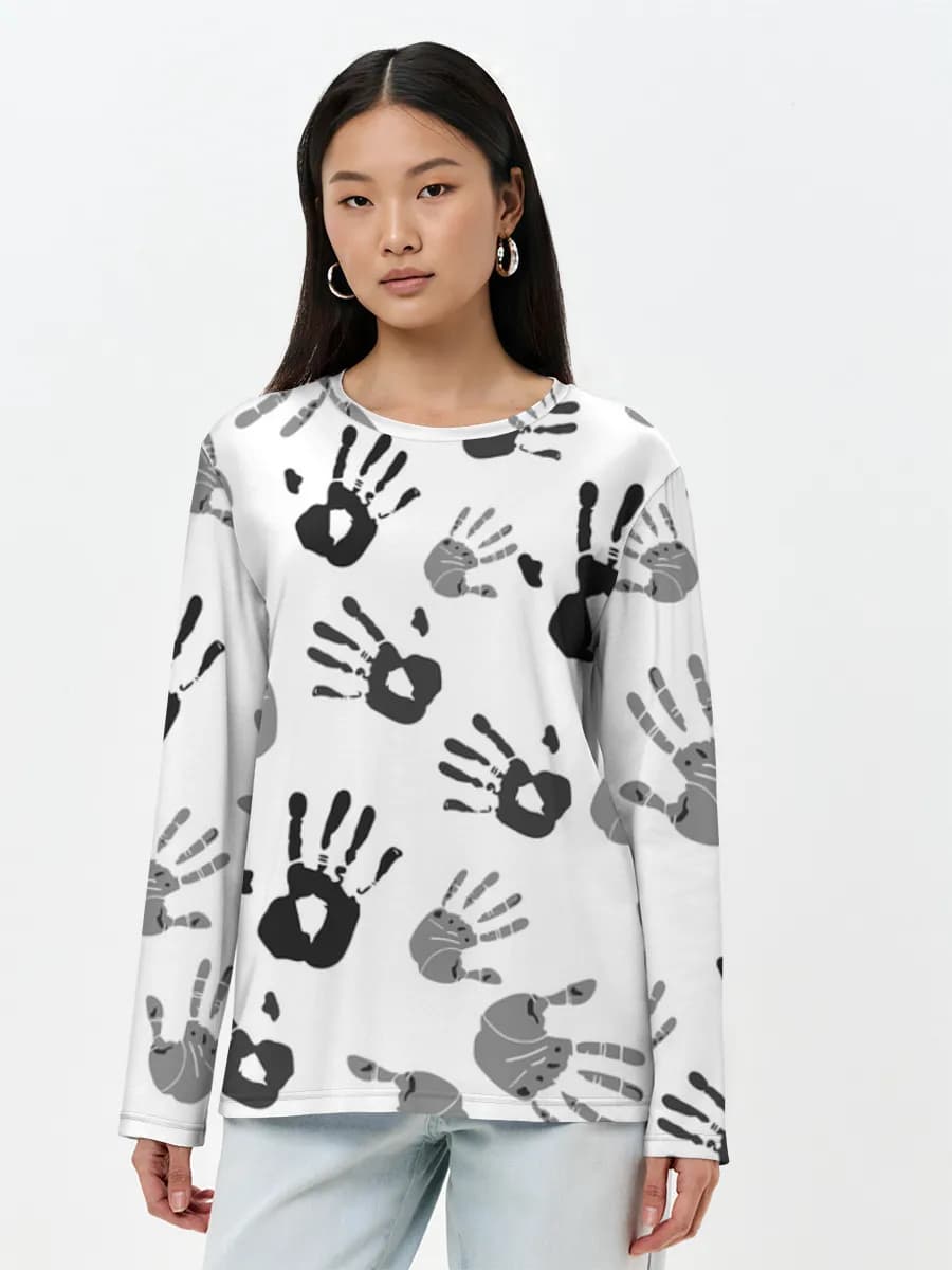Women's long sleeve shirt. Cotton
