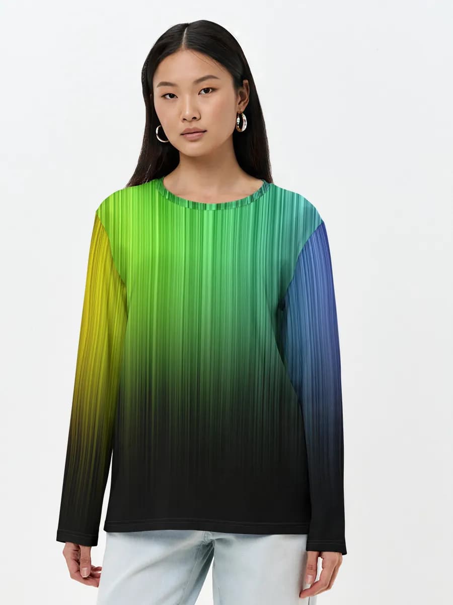 Women's long sleeve shirt. Cotton