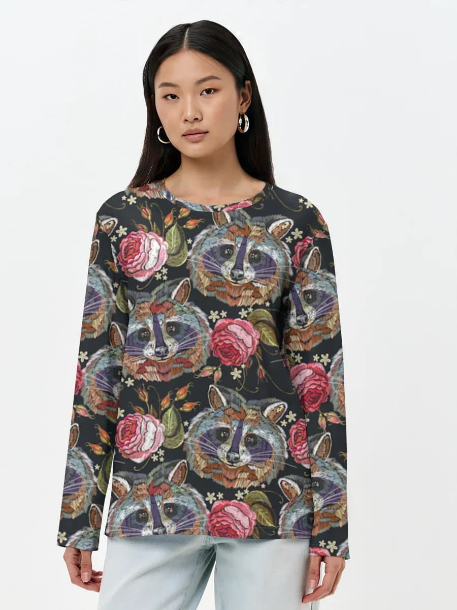 Women's long sleeve shirt. Cotton