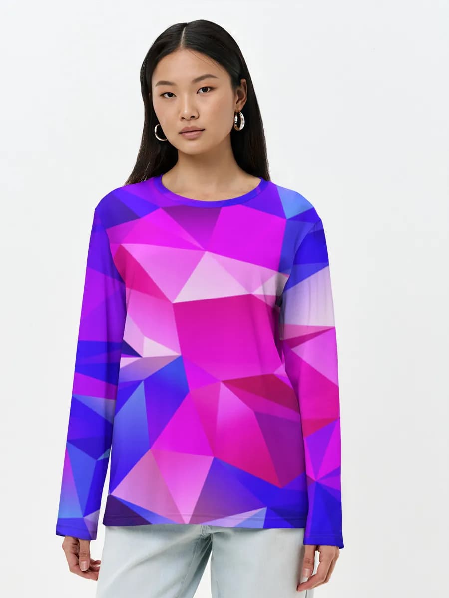 Women's long sleeve shirt. Cotton