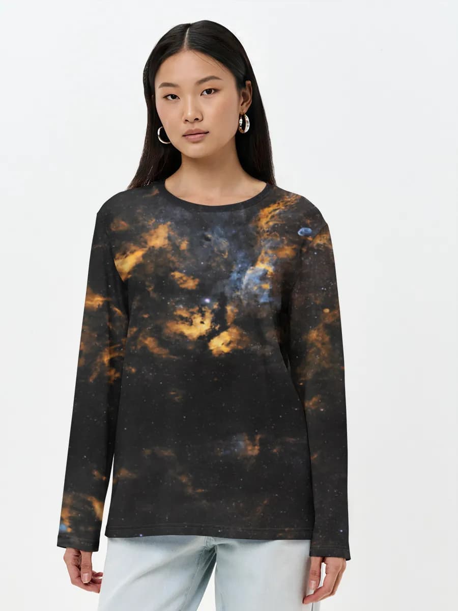 T-shirt Coton Manches Longues Femme