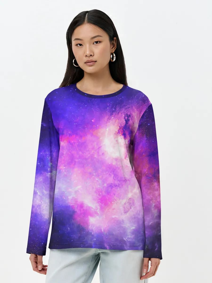 Women's long sleeve shirt. Cotton