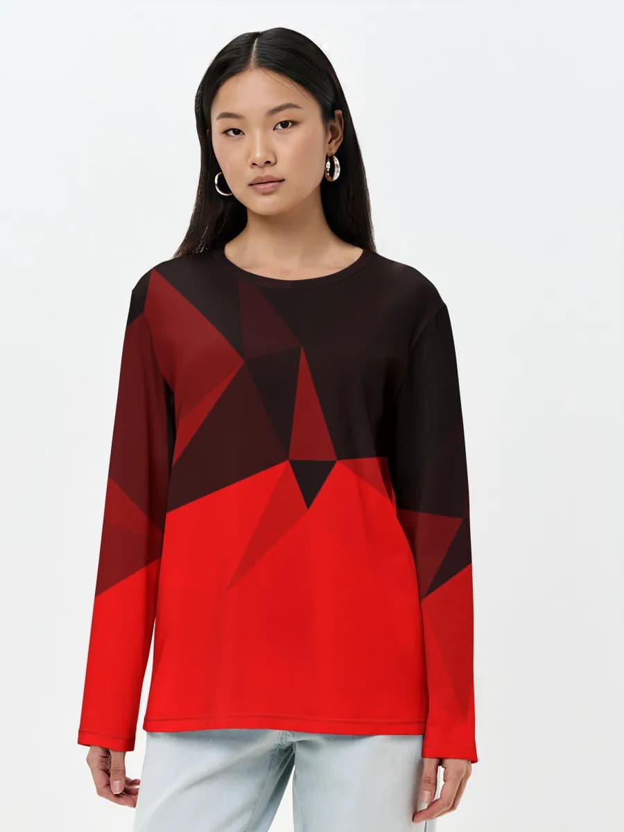 Women's long sleeve shirt. Cotton