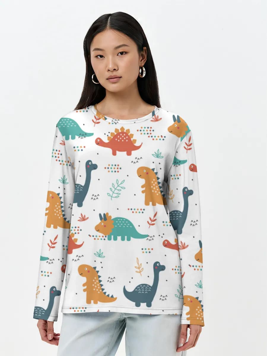 Women's long sleeve shirt. Cotton