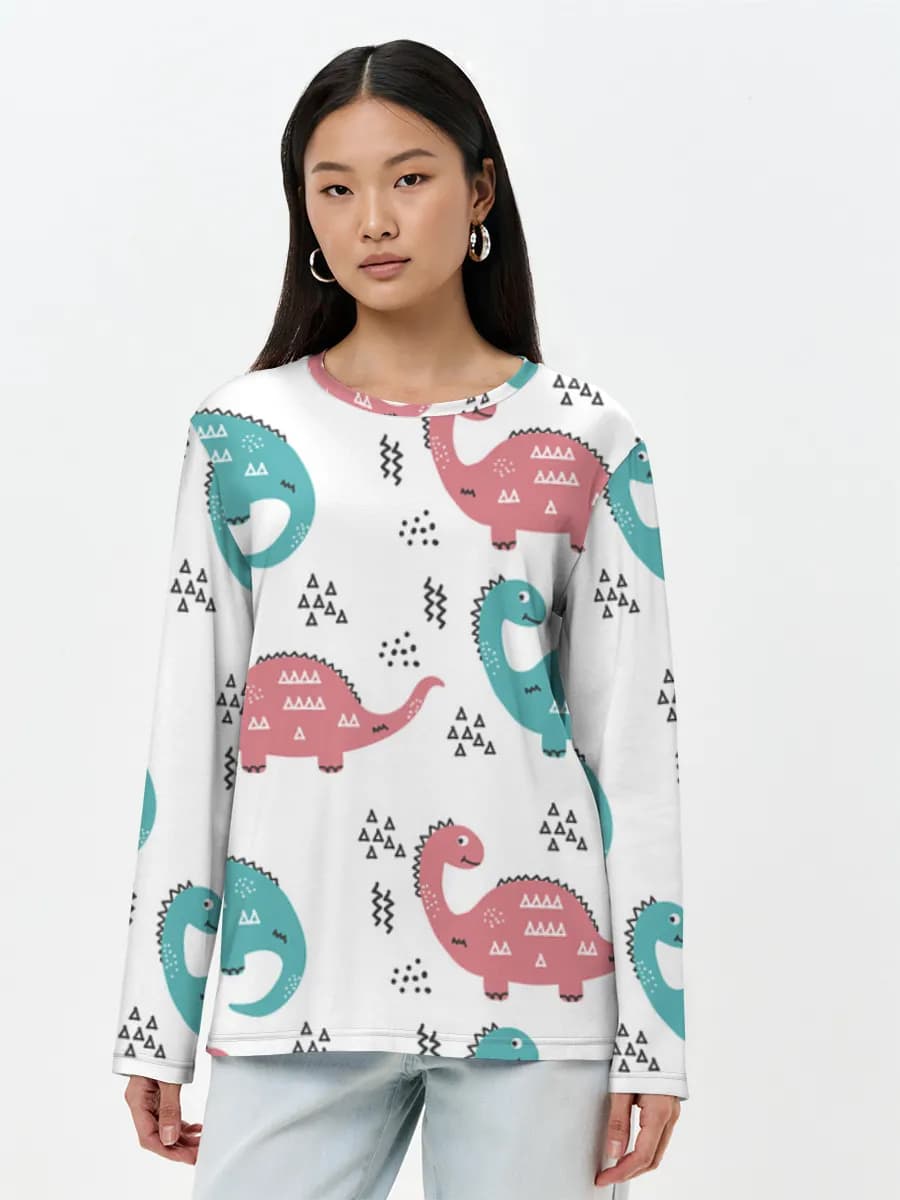 Women's long sleeve shirt. Cotton