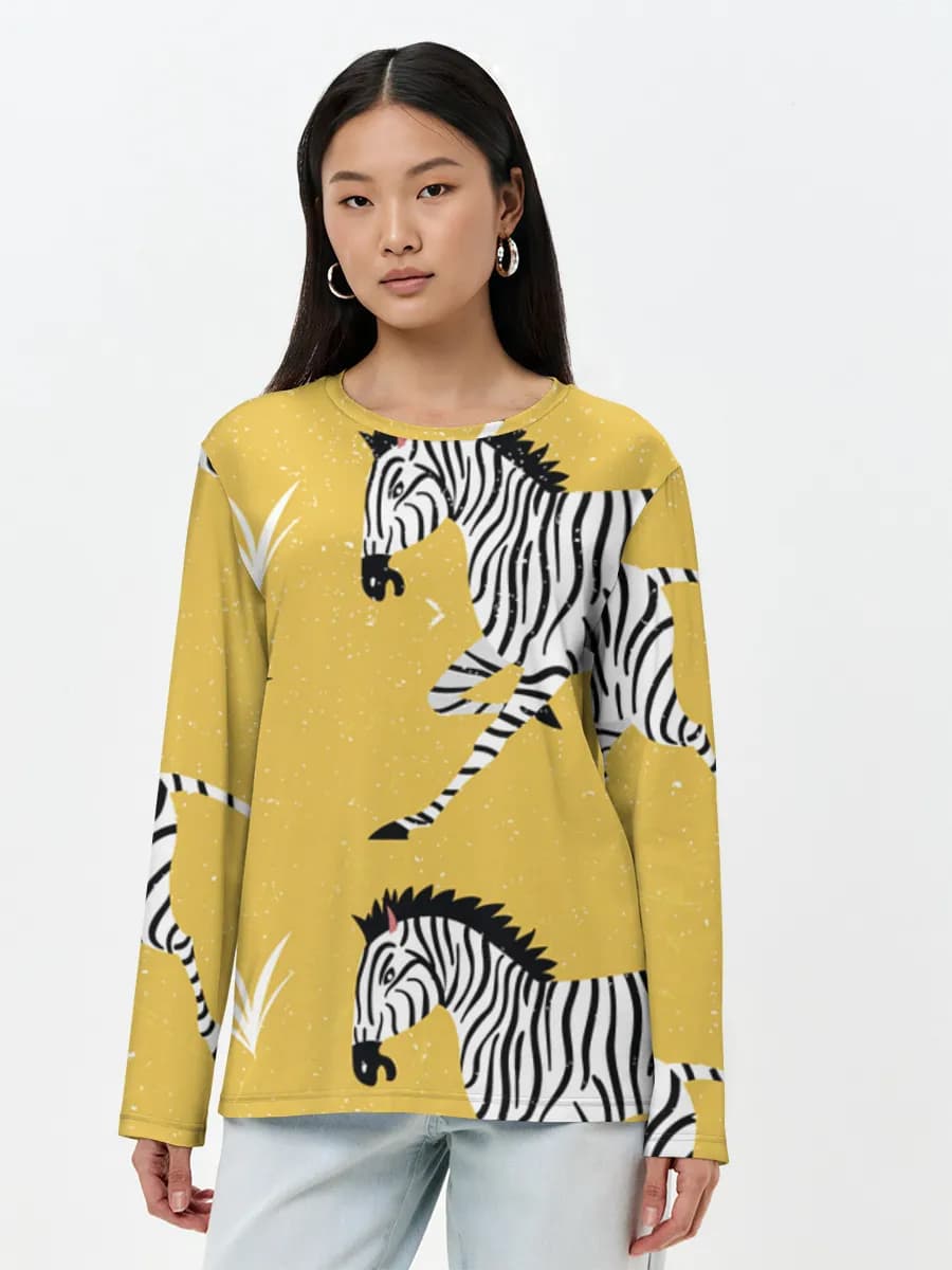 Women's long sleeve shirt. Cotton