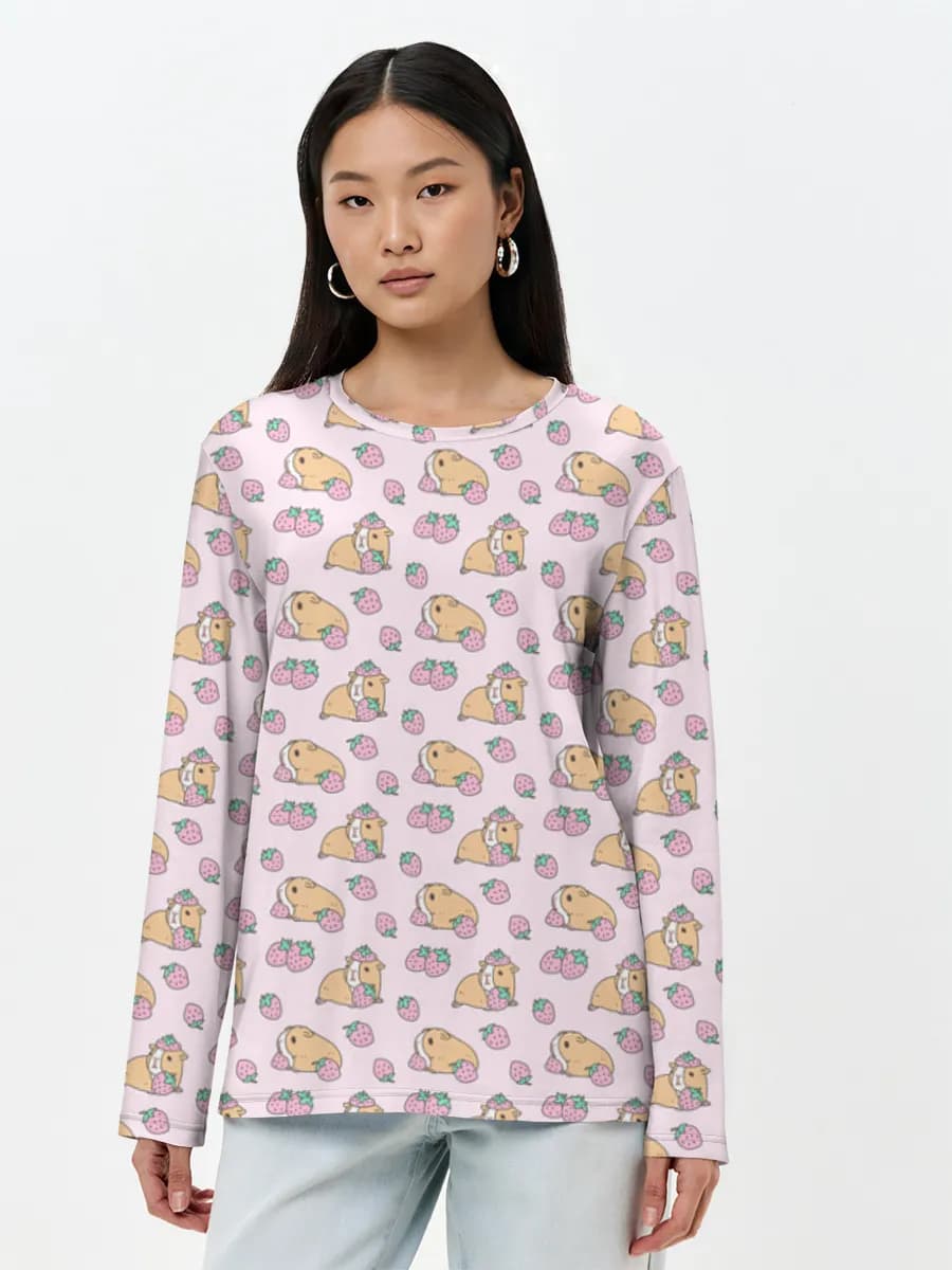 Women's long sleeve shirt. Cotton