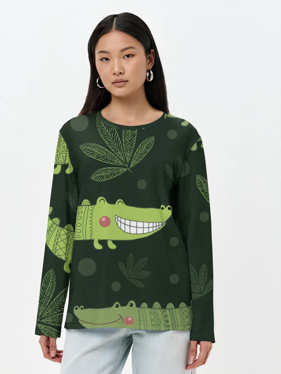 Women's long sleeve shirt. Cotton