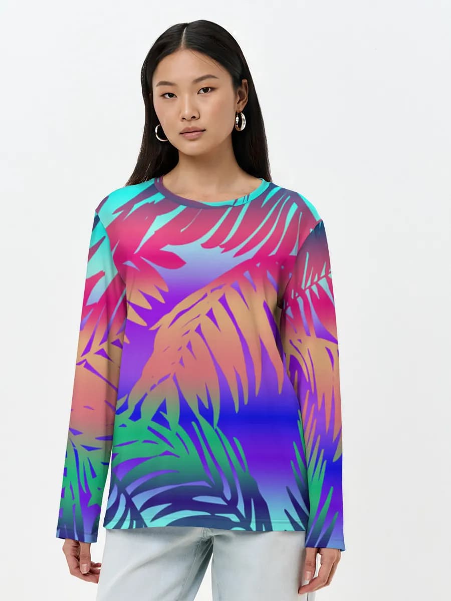 Women's long sleeve shirt. Cotton