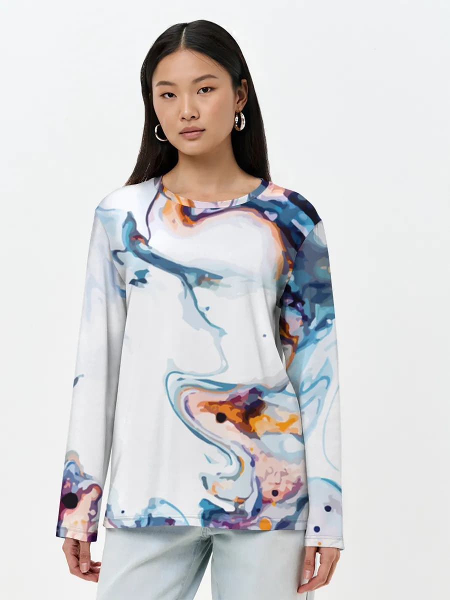 Women's long sleeve shirt. Cotton
