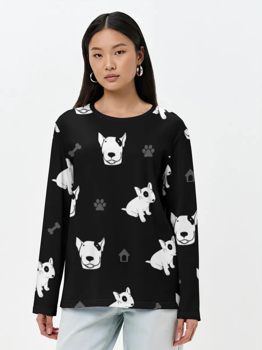 Women's long sleeve shirt. Cotton