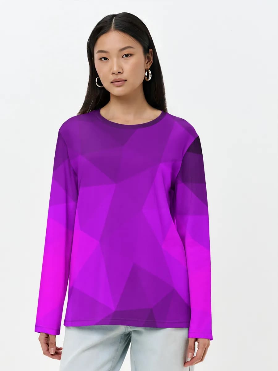 Women's long sleeve shirt. Cotton