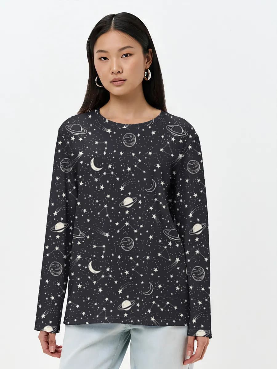 Women's long sleeve shirt. Cotton