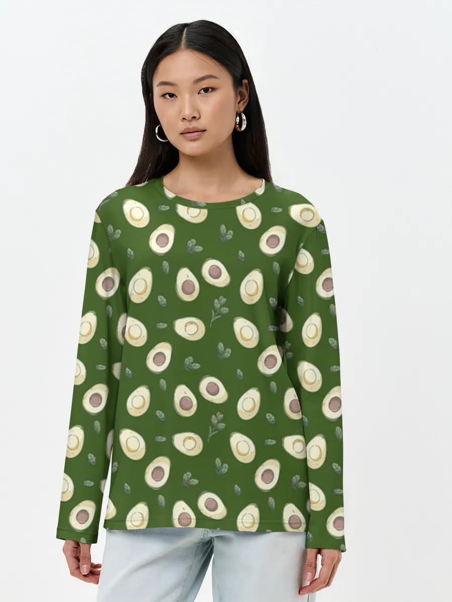 T-shirt Coton Manches Longues Femme