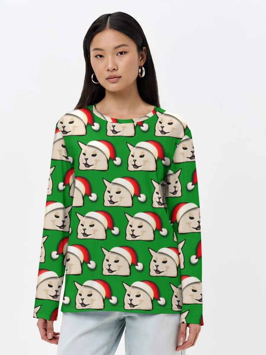 Women's long sleeve shirt. Cotton