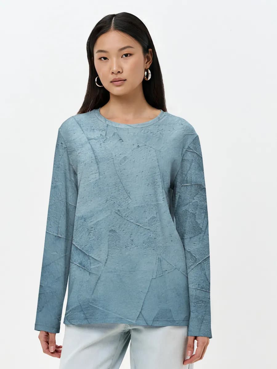 Women's long sleeve shirt. Cotton