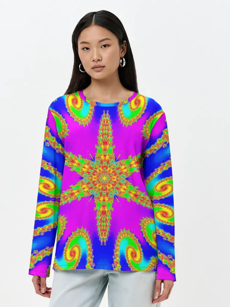 Women's long sleeve shirt. Cotton